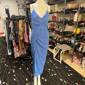 Zara Linen Blend Chambray Dress